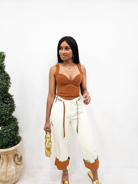 No Deal Denim Culotte Pants