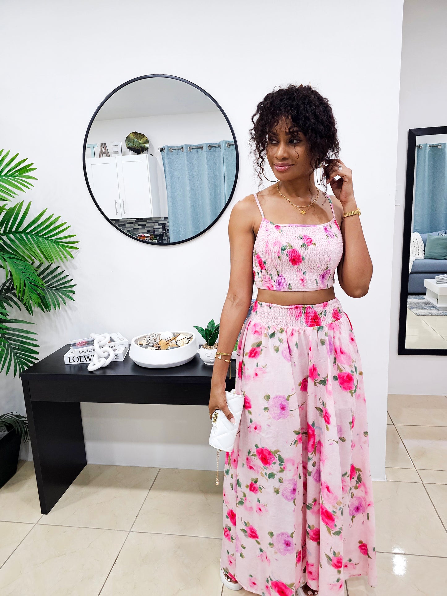 In Full Bloom Skirt Set