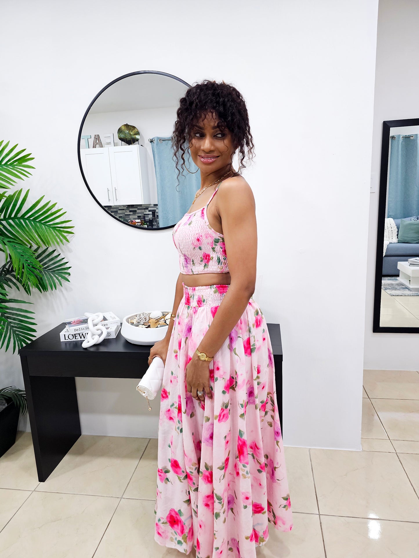 In Full Bloom Skirt Set