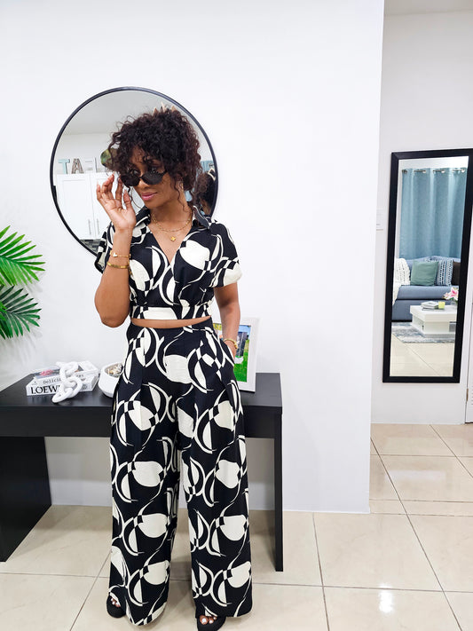 Abstract Mood Pants Set