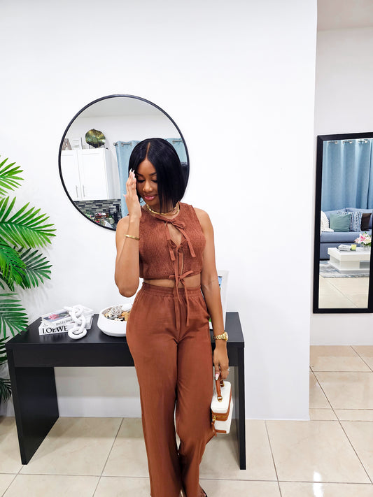 Choco Mousse Pants Set