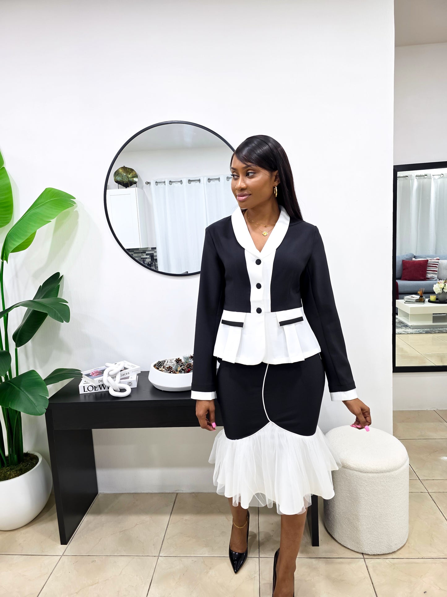Make A Statement Skirt Suit