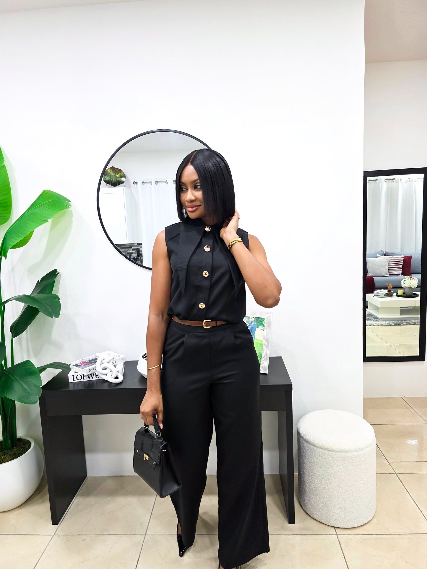 Crazy For The Collar Pants Set