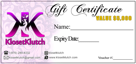 Gift Certificate (JM$5,000)