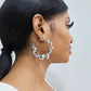 Irregular Silver Hoops