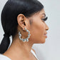 Irregular Silver Hoops