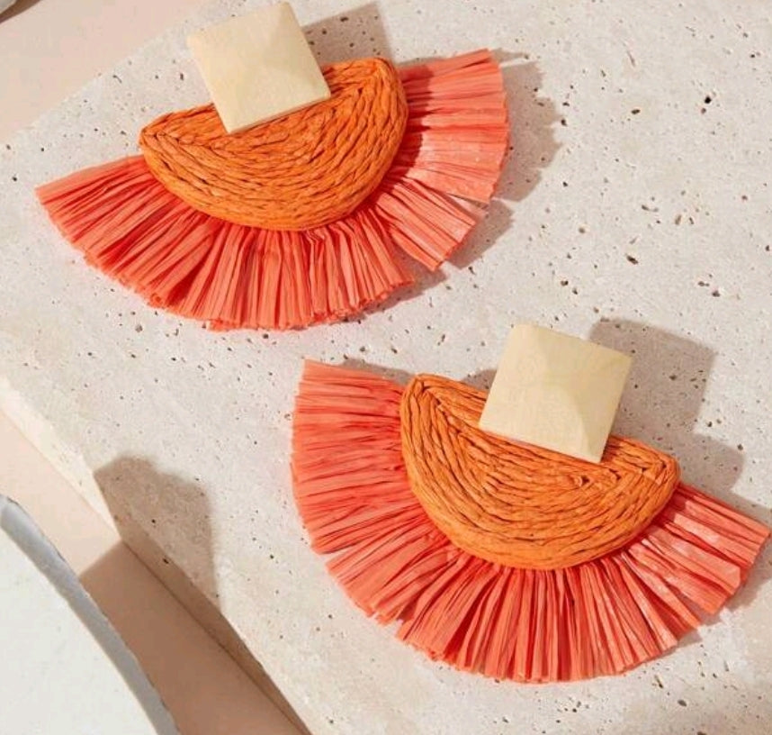 Orange Burst Earrings