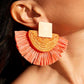 Orange Burst Earrings