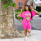 Poppin Pink Biker Set