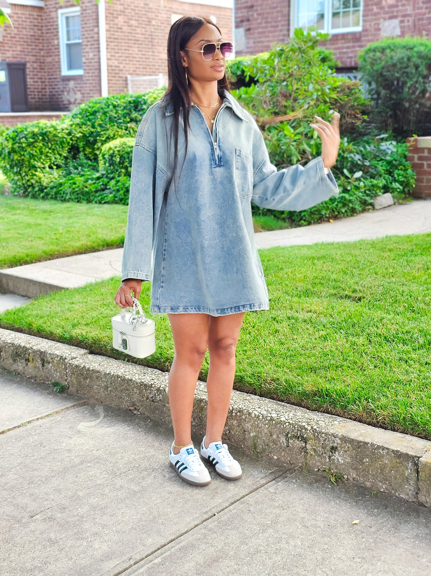 Cambria Oversized Denim Dress