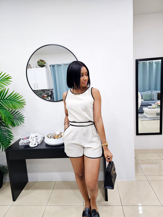 Aubrey Linen Shorts Set