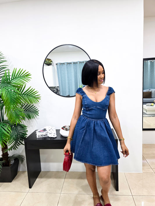 Do Anything For You Denim Dress