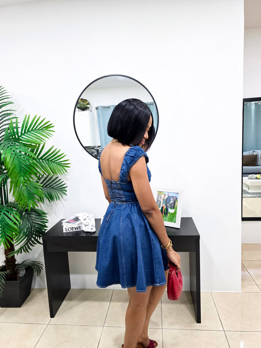 Do Anything For You Denim Dress