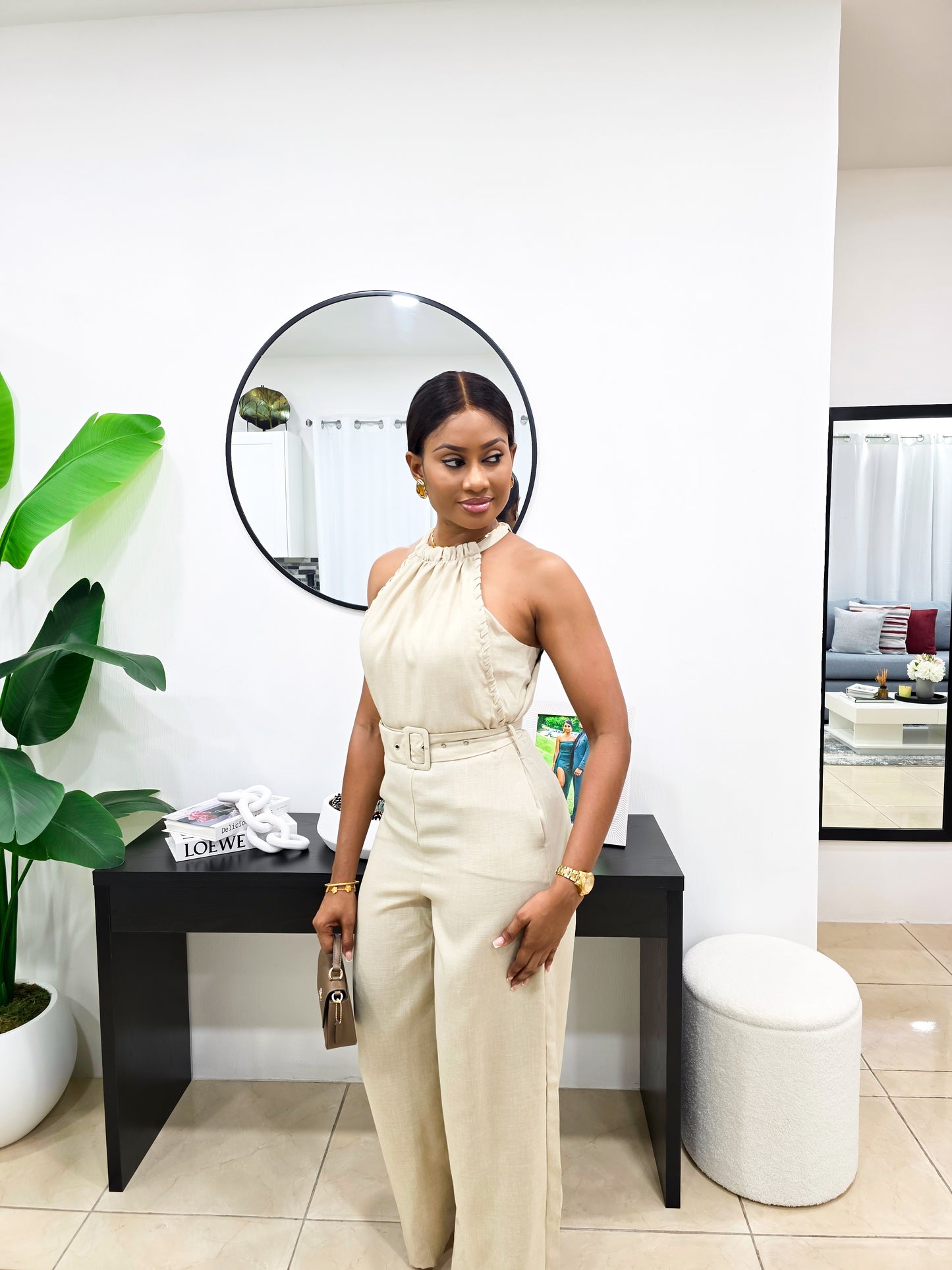 Aniesia  Linen Jumpsuit