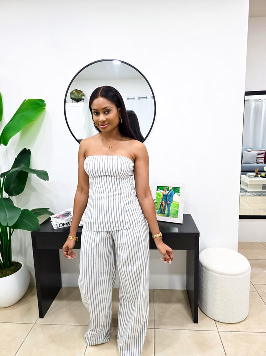 West Palm Beach Linen Pants Set