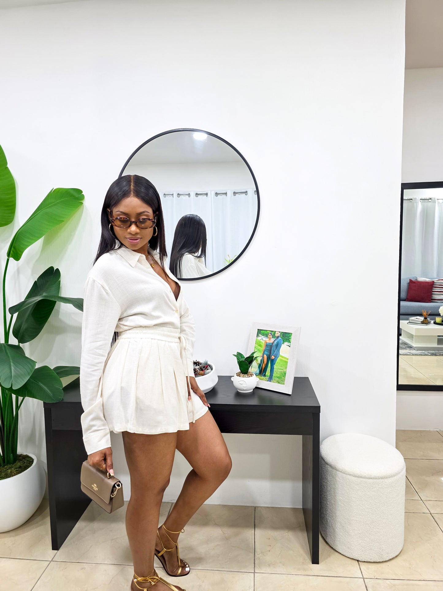 Linen Season Shorts Set
