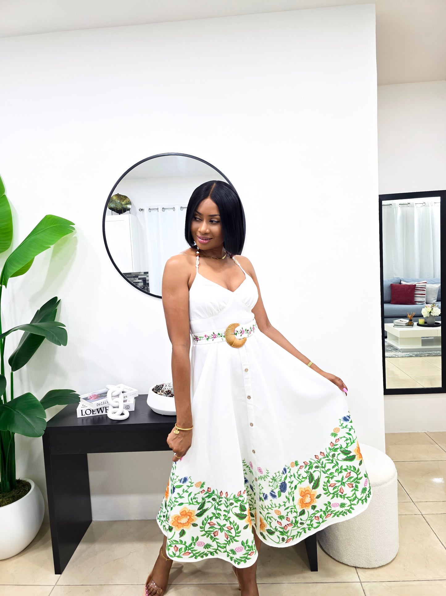 Garden Delight Midi Dress