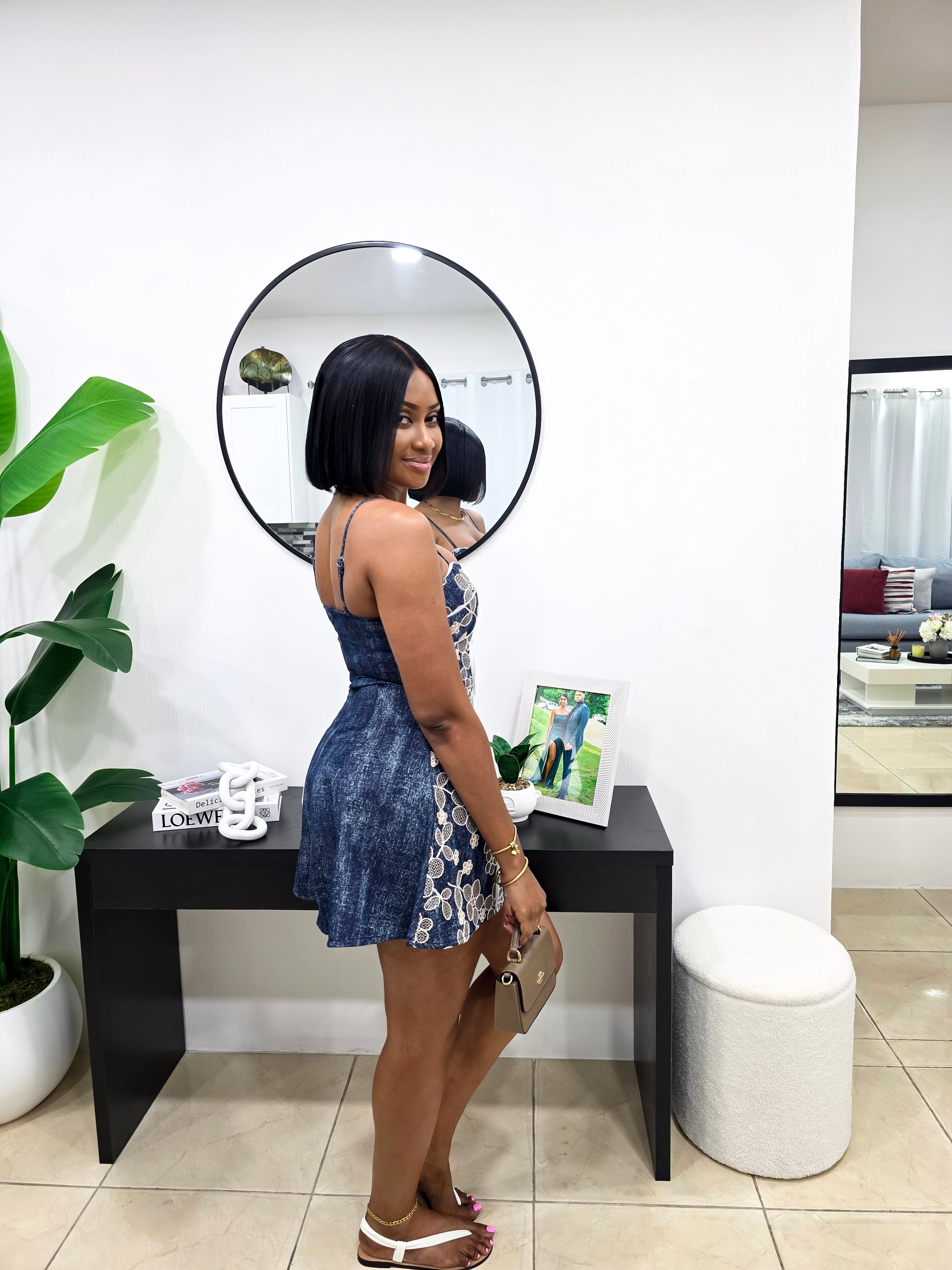 Dita Denim Mini Dress – Kloset Klutch