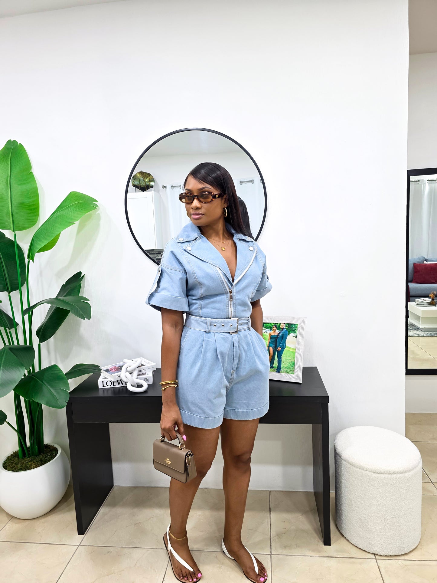 Elevated Ease Denim Romper