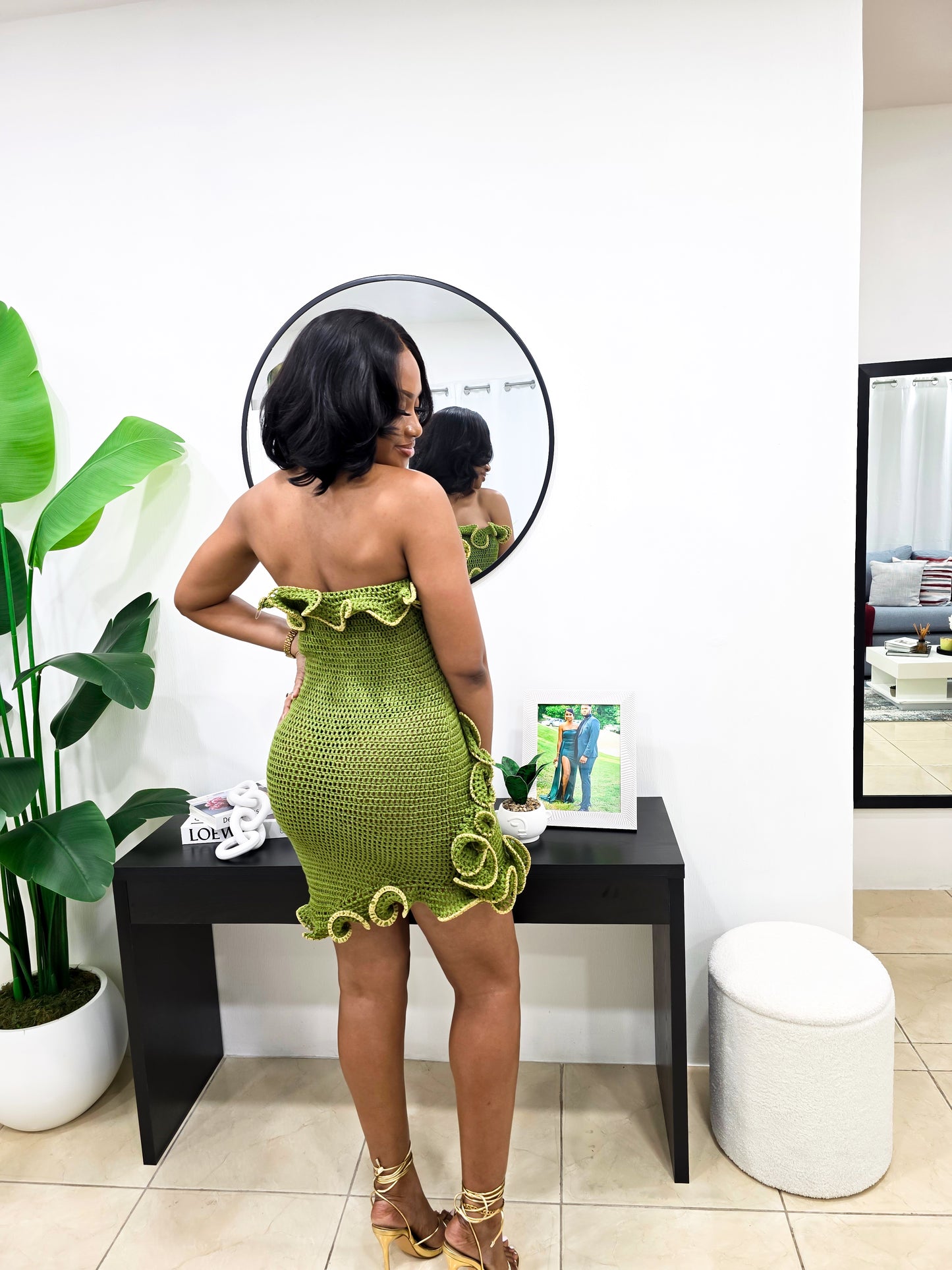 Crushing On You Crochet Mini Dress