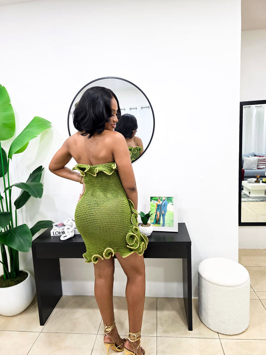 Crushing On You Crochet Mini Dress