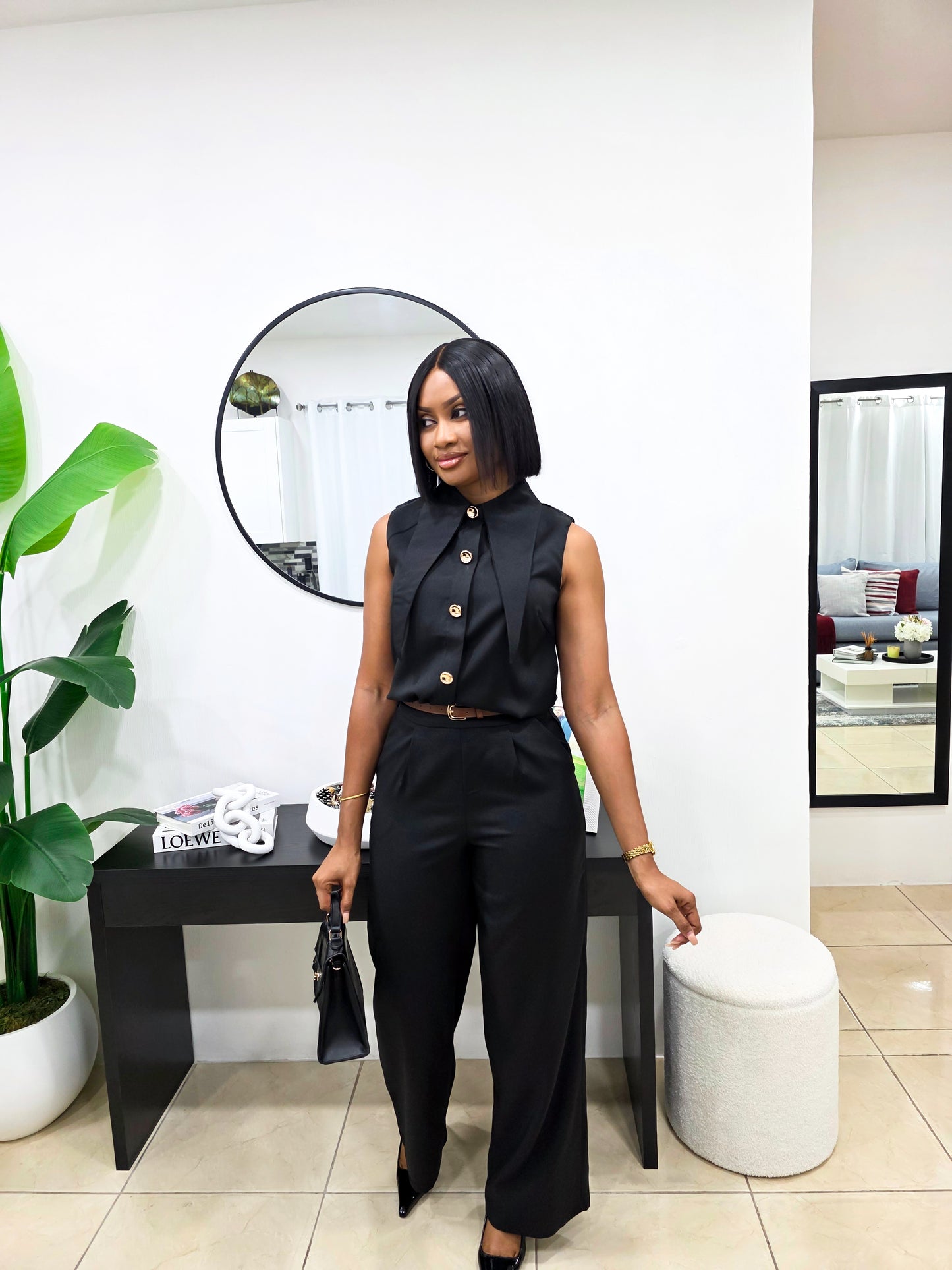Crazy For The Collar Pants Set