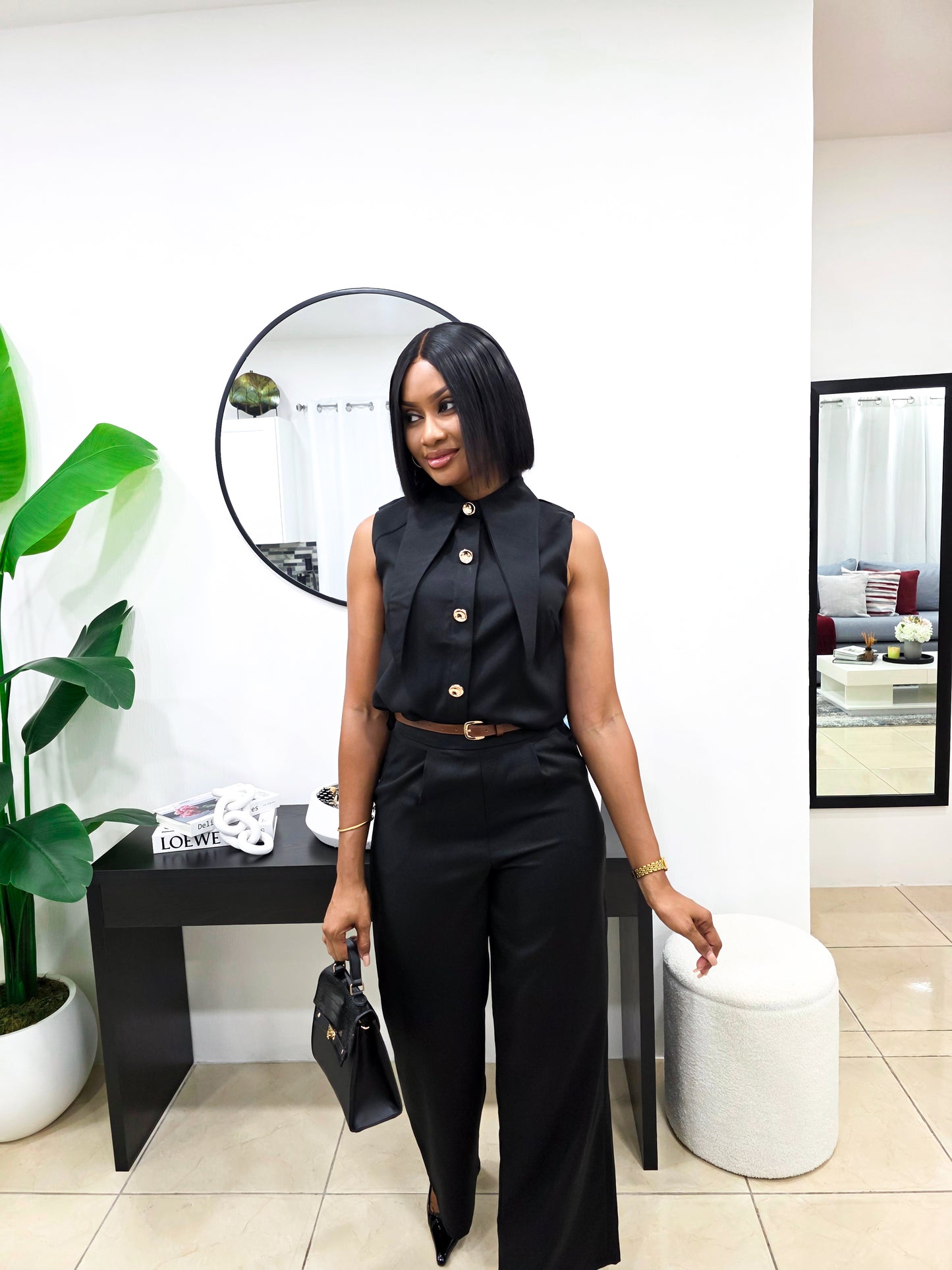 Crazy For The Collar Pants Set
