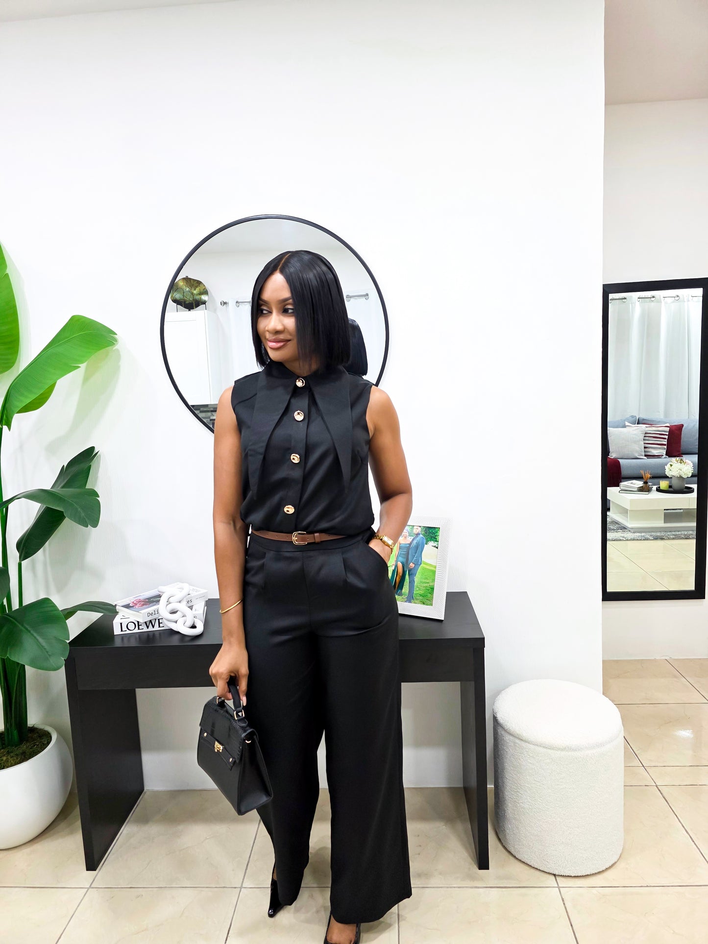 Crazy For The Collar Pants Set