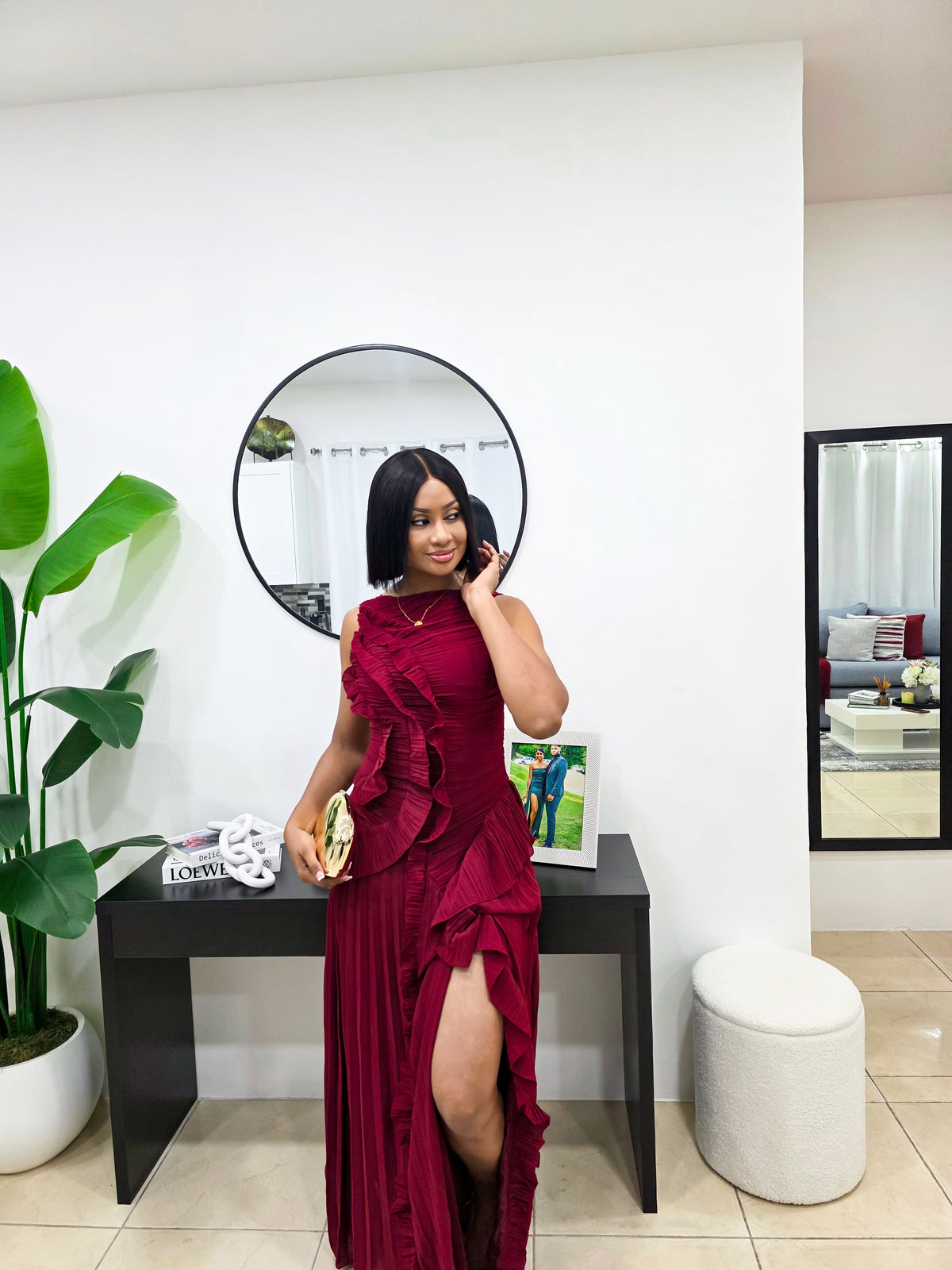 Bordeaux Muse Maxi Dress
