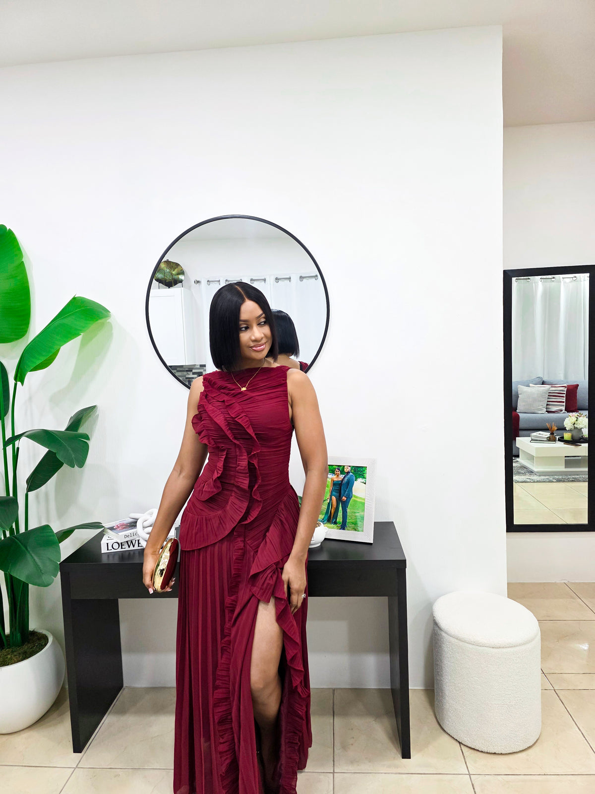 Bordeaux Muse Maxi Dress