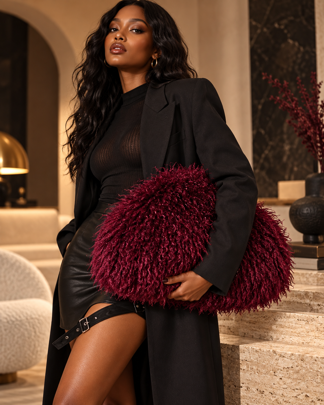 Rich Auntie Oversized Clutch