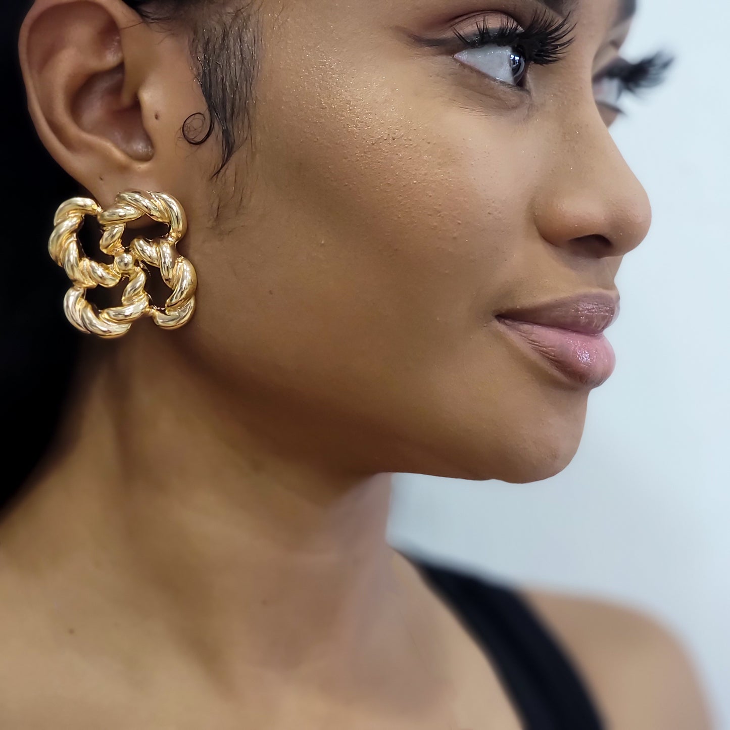 Twisted Gold Earrings