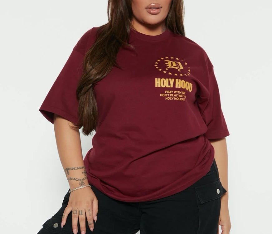 Holly Wine Tee